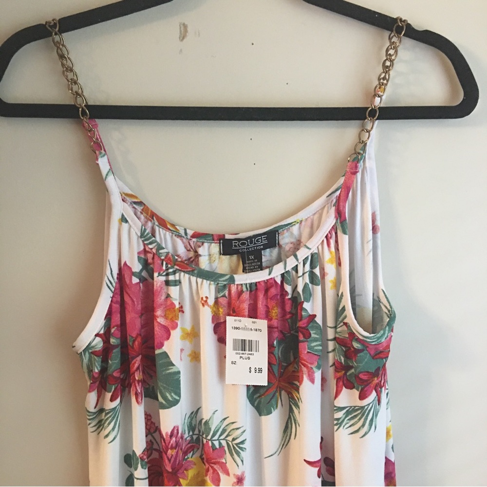 Rouge Collection Floral Dress 1X - Picture 2 of 4